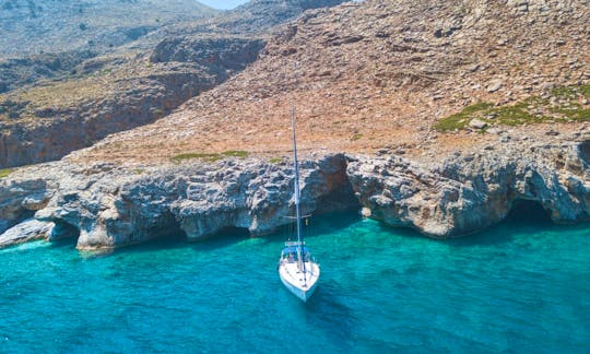 Sailing Daily Trip on the Top Coasts of Crete aboard Bavaria 47 Sailboat