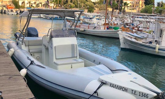 Charter 28' Skipper 4U Family Rigid Inflatable Boat in Paros, Greece