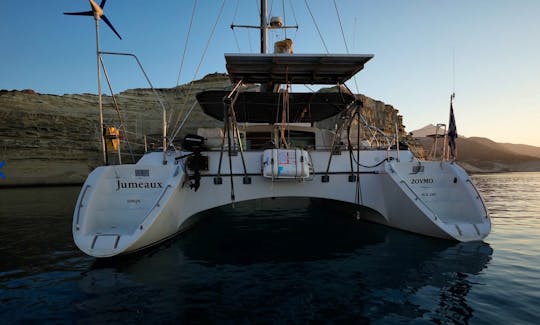 Sail and Explore the Aegean Sea with Jeantot Marine Privilege 42 Motor Yacht