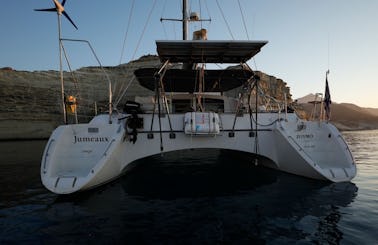 Sail and Explore the Aegean Sea with Jeantot Marine Privilege 42 Motor Yacht