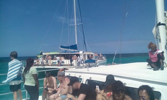 Large private group cruise and snorkel Ocho rios  boat