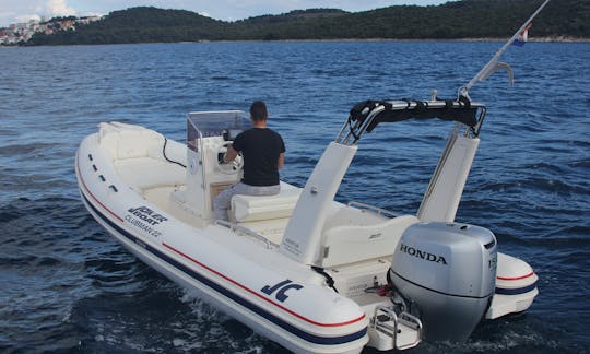 Beautiful Jokerboat Clubman 22 RIB+ Honda 150hp Rental in Trogir, Split-Dalmatia County