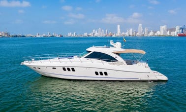 Deal of the Week! Sea Ray Sundancer 62 Ft Yacht for Rent in Cartagena, Colombia.