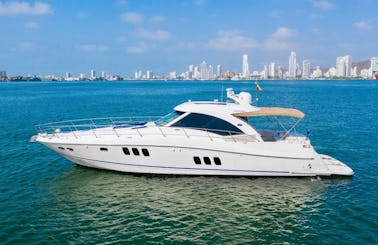 Deal of the Week! Luxurious Sea Ray Sundancer 62 Ft Yacht for Rent in Cartagena, Colombia.