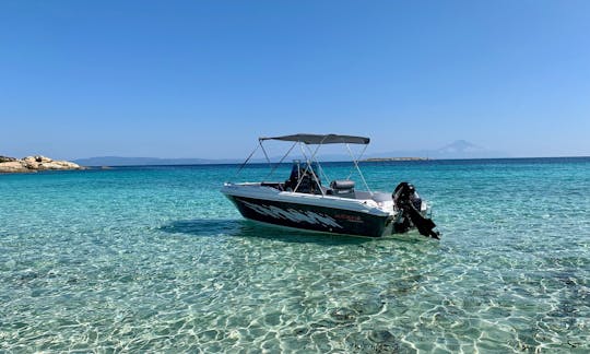 Turquoise waters around Vourvourou islands