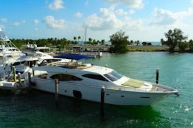Charter 80' Ferretti Power Mega Yacht in Miami, Florida