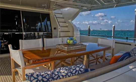 Charter 80' Ferretti Power Mega Yacht in Miami, Florida