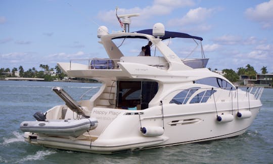 50' Azimut Motor Flybridge  Miami Beach, Florida! w/2 paddle boards