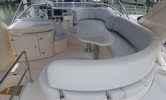 50' Azimut Motor Flybridge  Miami Beach, Florida! w/2 paddle boards