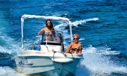 New Trimarchi 53S | Deluxe Boat hire in Loggos, Paxos | No license needed | GPS Safety System