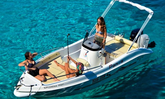 New Trimarchi 53S | Deluxe Boat hire in Loggos, Paxos | No license needed | GPS Safety System