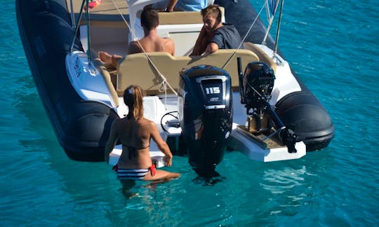 New Salpa Soleil 20 | Deluxe RIB Rental in Loggos, Paxos | available in all Ionian Islands
