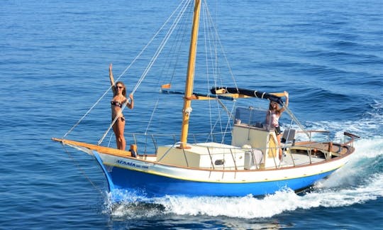 Traditional Wooden Boat Rental in Paxos