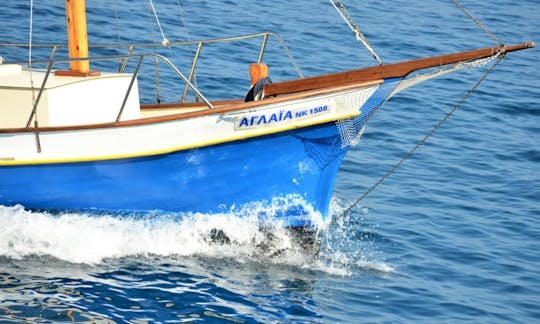 Traditional Wooden Boat Rental in Paxos