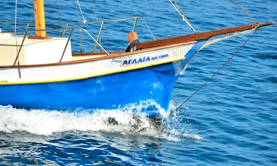 Traditional Wooden Boat Rental in Paxos