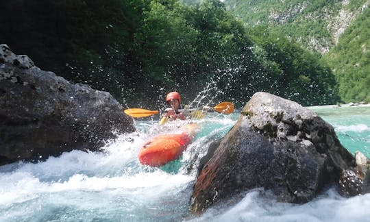 Guided sit-on-top kayak trip in Tolmin, Slovenia