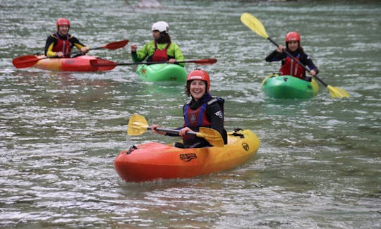 Guided sit-on-top kayak trip in Tolmin, Slovenia