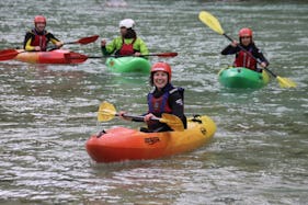 Guided sit-on-top kayak trip in Tolmin, Slovenia