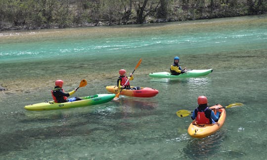 Guided sit-on-top kayak trip in Tolmin, Slovenia