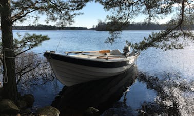 Barco en alquiler en el sur de Suecia, lago Agunnaryd