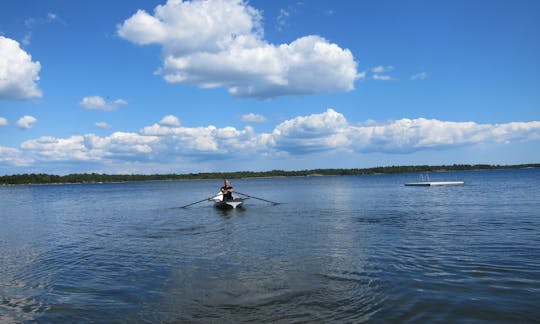 Rowing boat/ skif for rent in Southern Sweden, Agunnaryd lake