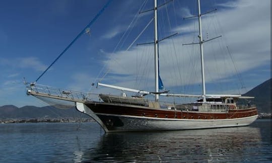 Sailing Turkish Gulet for 30 Passengers Ready to Book in Muğla