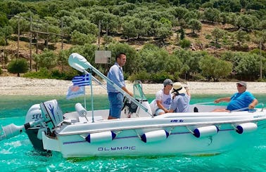 Private Island Tour with Captain in Spartochori onboard Olympic 490 powerboat!
