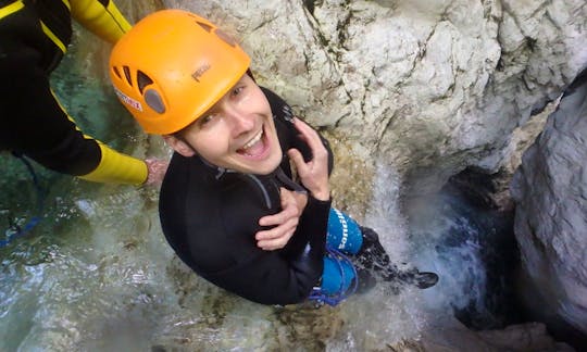 Looking for some thrill or want to experience a fairy tale adventure? Book Guided Canyoning Trip in Soča now!