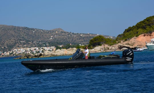 Hire Technohull GT 37 RIB with 2x300 Hp Verado Outboard in Elliniko, Greece!