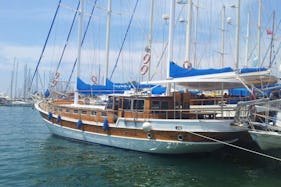 Sailing Gulet for Private Charter 12 People Capacity in Bodrum, Turkey