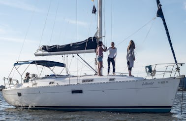 Smooth Sailing in the Charleston Harbor on a Luxury Monohull