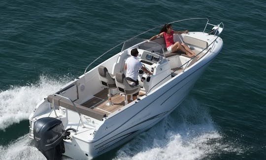 Rent Jeanneau Cap Camarat 7.5 CC and explore Boka Bay in Montenegro