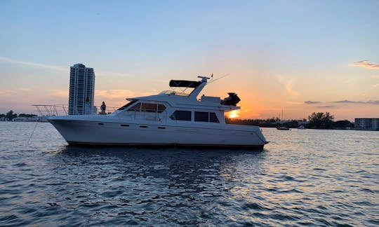 Ultimate Luxury Yacht - 60' Navigator Motor Yacht Rental in North Miami Beach, Florida