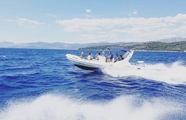 Luxury Speedboat Princi 730 with Skipper for Private Rent in Split