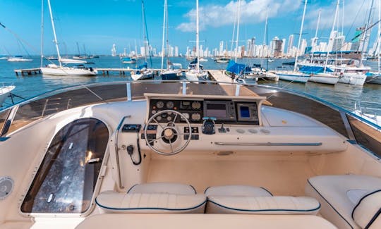 Deal of the month! Stunning Viking 70 Ft Yacht for Rent in Cartagena, Colombia.