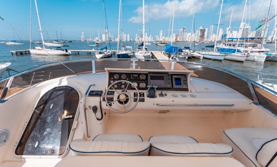 Deal of the month! Stunning Viking 70 Ft Yacht for Rent in Cartagena, Colombia.