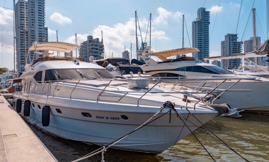 Deal of the month! Stunning Viking 70 Ft Yacht for Rent in Cartagena, Colombia.