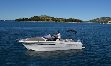 Atlantic 730 Sun Cruiser Powerboat in Tribunj, Croatia! Rent with or without a Skipper!