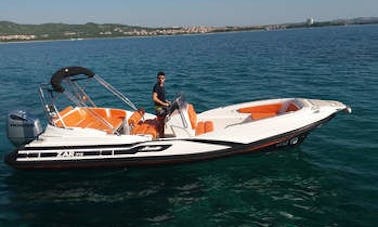 Drive the ZAR Formenti 75 Rigid Inflatable Boat in Tribunj