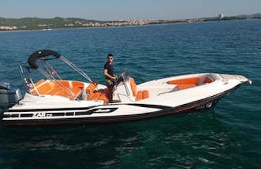 Drive the ZAR Formenti 75 Rigid Inflatable Boat in Tribunj