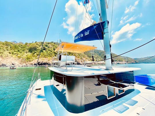 Sailing catamaran for rent in Phuket.