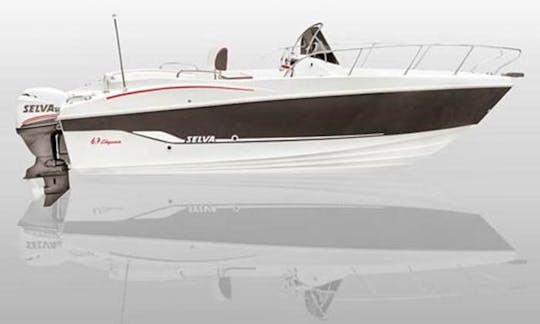 Rent our Selva 670 Elegance Open Motor Boat 6,70m (22 feet) 150 HP