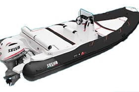 Rent our Selva 650 SD RIB Motor Boat 6,50m (21 feet) 150 HP