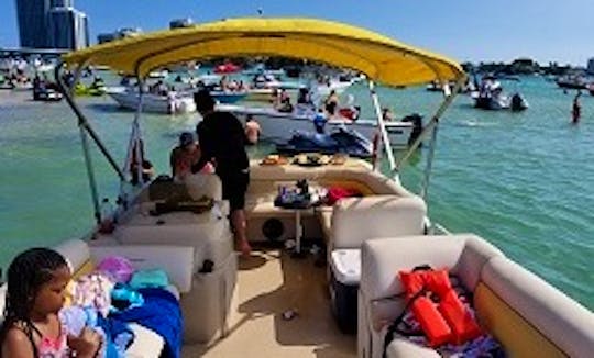 24' Seawater Pontoon - Boat Party in Miami