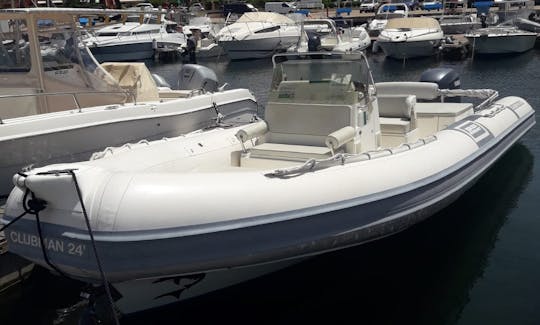 24' Joker Boat Clubman RIB for Cala Goloritzè Boat Tour!