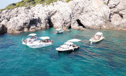 Three caves on island Kolocep