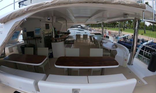 Yacht seating area