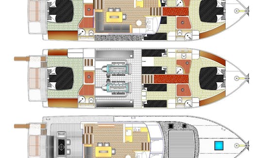 Motorboat Rent Barberis 53 in Marina Delta Kallithea, Athens (2001, refit 2020)