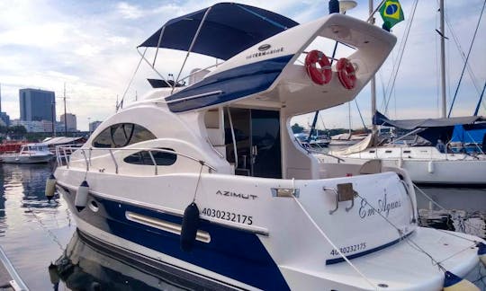 38' Madona Flybridge Azimut Intermarine Motor Yacht Rental in Rio de Janeiro