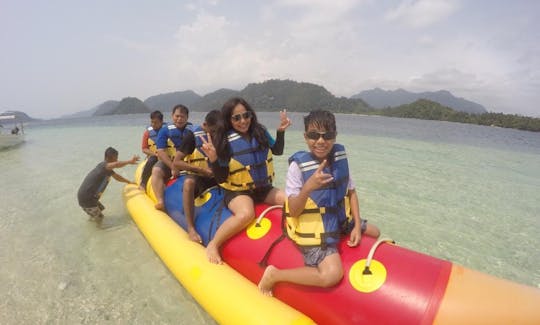 Banana Boat Ride for 15 Minutes in Bungus, Padang